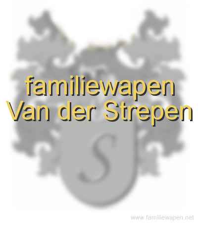 familiewapen Van der Strepen