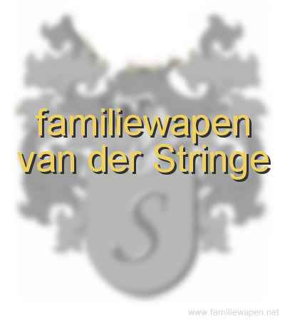 familiewapen van der Stringe