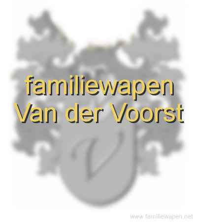 familiewapen Van der Voorst