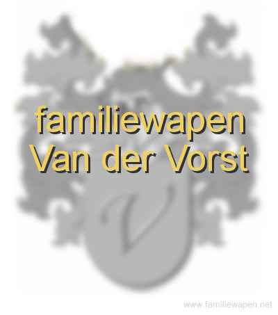 familiewapen Van der Vorst