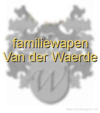 familiewapen Van der Waerde