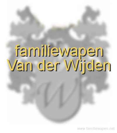 familiewapen Van der Wijden