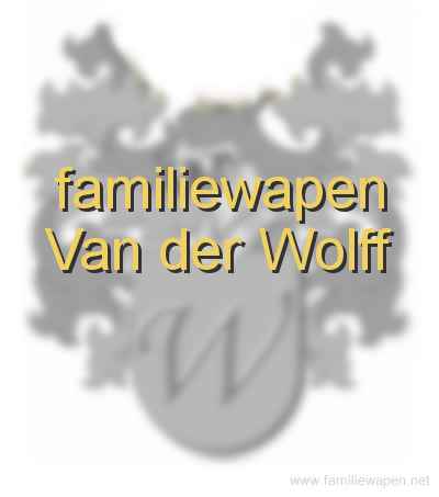 familiewapen Van der Wolff