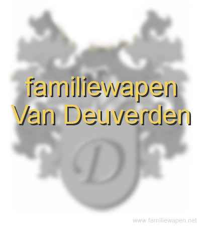 familiewapen Van Deuverden