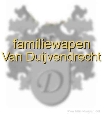 familiewapen Van Duijvendrecht