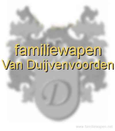 familiewapen Van Duijvenvoorden