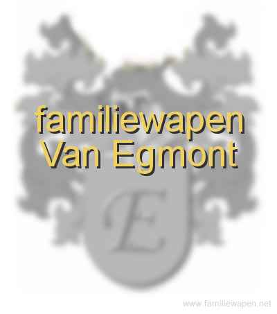 familiewapen Van Egmont