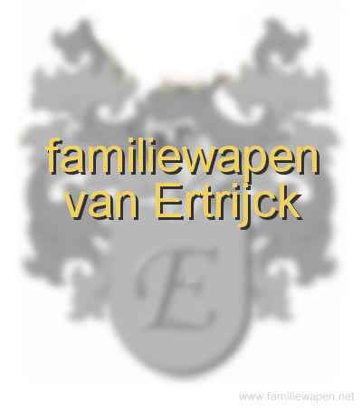 familiewapen van Ertrijck