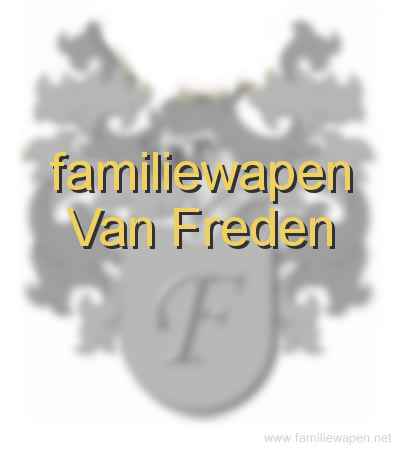 familiewapen Van Freden