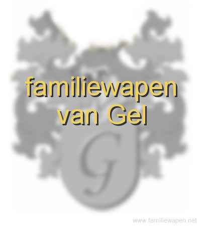 familiewapen Van Gel