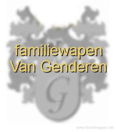 familiewapen Van Genderen