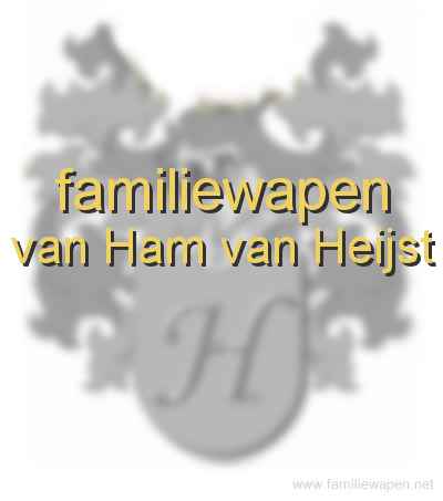 familiewapen van Ham van Heijst