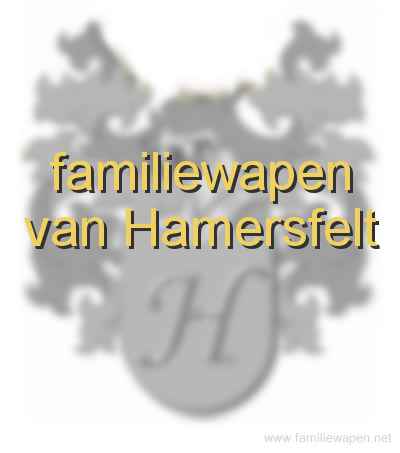 familiewapen van Hamersfelt