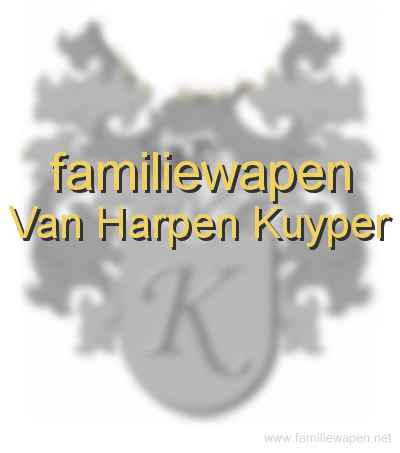 familiewapen Van Harpen Kuyper