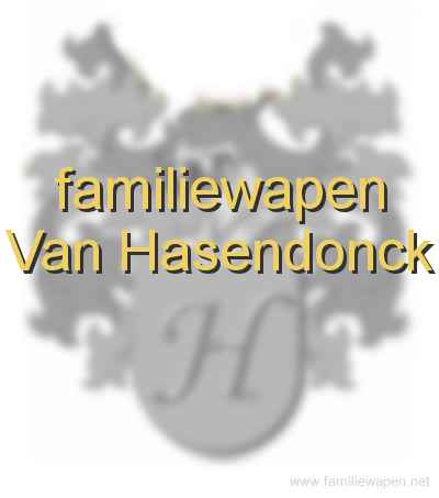 familiewapen Van Hasendonck