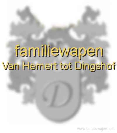 familiewapen Van Hemert tot Dingshof