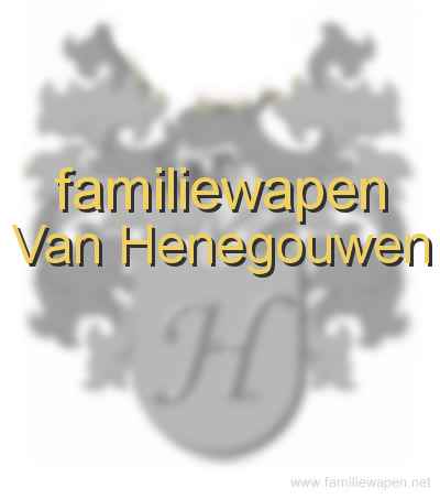 familiewapen Van Henegouwen