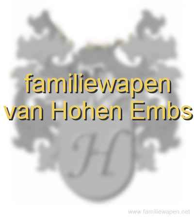 familiewapen van Hohen Embs