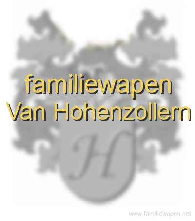 familiewapen Van Hohenzollern