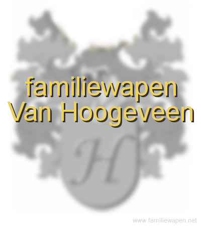 familiewapen Van Hoogeveen