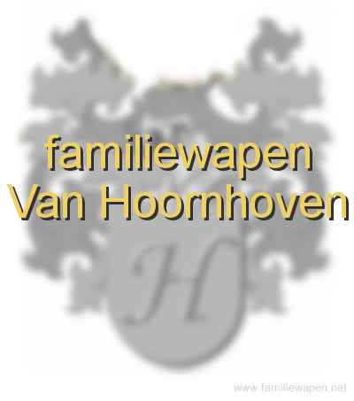 familiewapen Van Hoornhoven