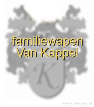 familiewapen Van Kappel