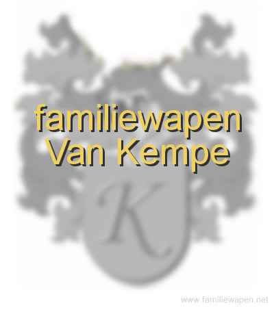 familiewapen Van Kempe