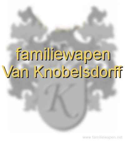 familiewapen Van Knobelsdorff