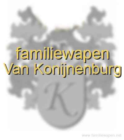 familiewapen Van Konijnenburg