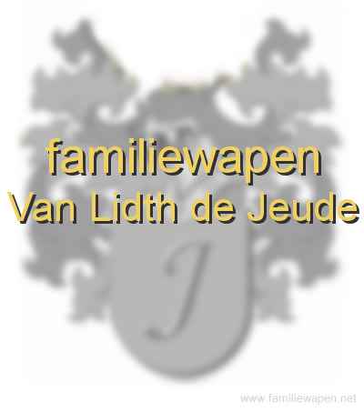 familiewapen Van Lidth de Jeude