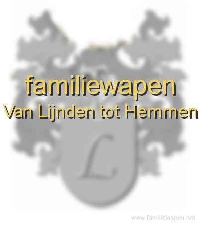 familiewapen Van Lijnden tot Hemmen