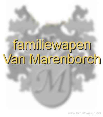 familiewapen Van Marenborch