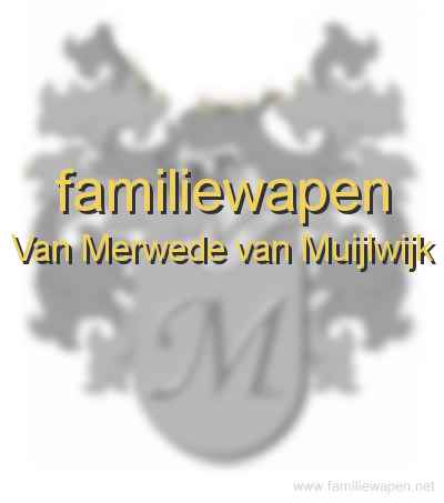 familiewapen Van Merwede van Muijlwijk