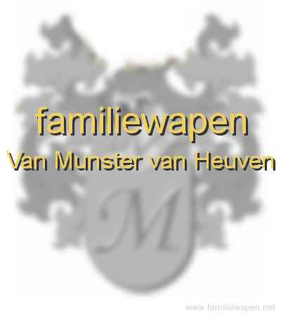 familiewapen Van Munster van Heuven