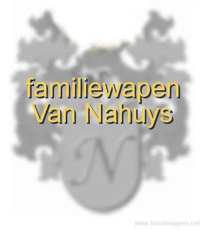 familiewapen Van Nahuys