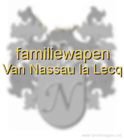 familiewapen Van Nassau la Lecq