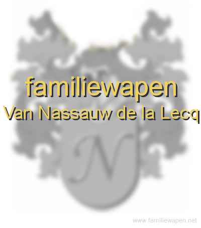 familiewapen Van Nassauw de la Lecq