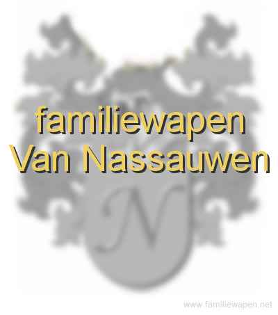 familiewapen Van Nassauwen