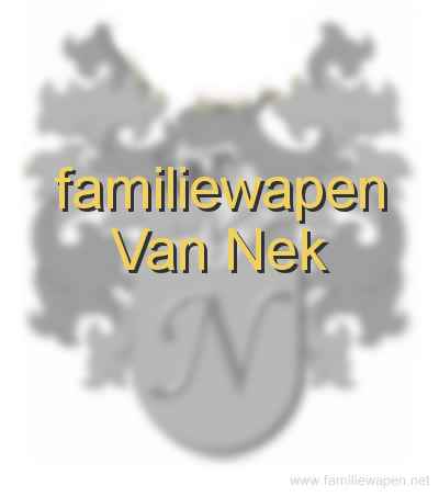 familiewapen Van Nek