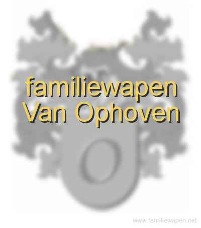 familiewapen van Ophoven