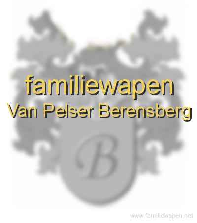 familiewapen Van Pelser Berensberg