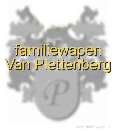 familiewapen Van Plettenberg