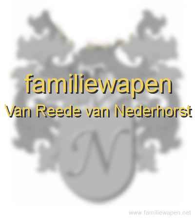 familiewapen Van Reede van Nederhorst