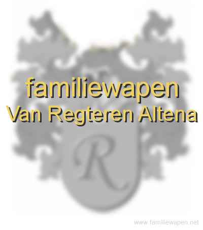 familiewapen Van Regteren Altena