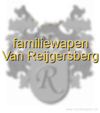 familiewapen Van Reijgersberg