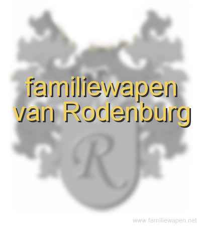 familiewapen Van Rodenburg