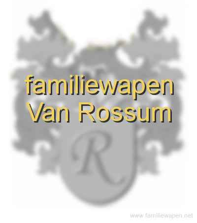 familiewapen Van Rossum