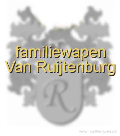 familiewapen Van Ruijtenburg