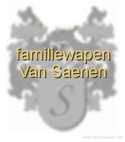 familiewapen Van Saenen