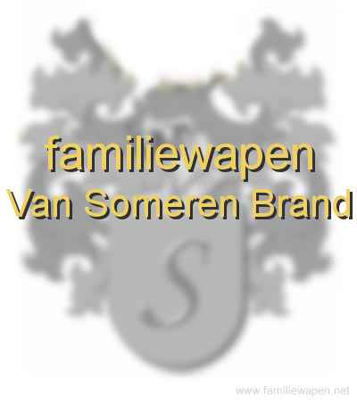 familiewapen Van Someren Brand